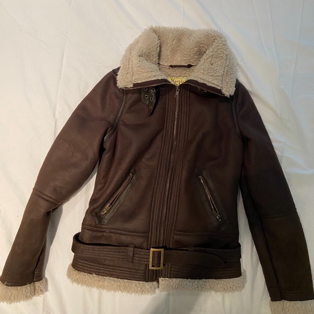 Maralyn & Me Faux Fur and Leather Jacket